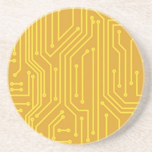 Abstracte computerapparatuur zandsteen onderzetter