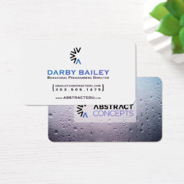 abstracte concepten voor watervenster visitekaartje
