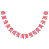 Abstracte Confetti roze Waterverf Vlaggetjes (Alle)