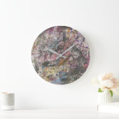 Abstracte "Confetti Too" klok (Huis)