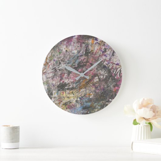 Abstracte "Confetti Too" klok (Huis)