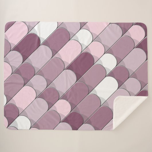 Abstracte constructie (tegel) 2 sherpa deken (Voorkant (horizontaal))