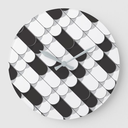 Abstracte constructie (tegel) grote klok (Voorkant)