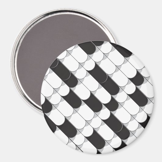 Abstracte constructie (tegel) magneet (Voorkant / Achterkant)