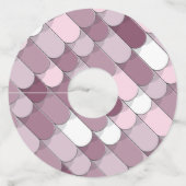 Abstracte constructie (tegels) 2 wijnglaslabel (Voorkant)