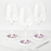 Abstracte constructie (tegels) 2 wijnglaslabel (Set)