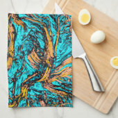 ABSTRACTE COOL-kunst Theedoek (Quarter Fold)