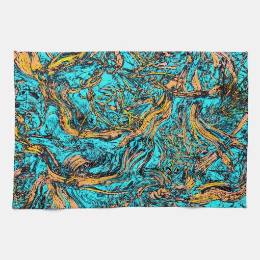ABSTRACTE COOL-kunst Theedoek (Horizontaal)