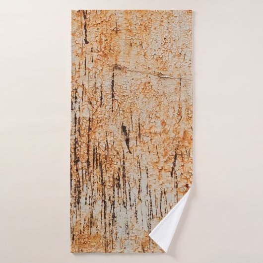 Abstracte corrosieve achtergrond van roestvrij met badhanddoek (Badhanddoek)