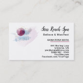 ** Abstracte Cosmo Stars Waterverf Universe Sky Visitekaartje (Achterkant)