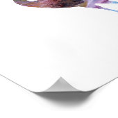 Abstracte Crane Silhouette. Poster (Hoek)