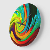 Abstracte Crashing Wave Beach House Grote Klok (Hoek)