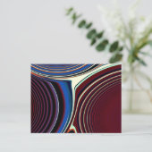 Abstracte creatie briefkaart (Staand voorkant)