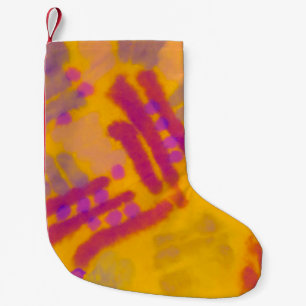 Abstracte creatieve tekening. Rechternajaar kleur Kleine Kerstsok