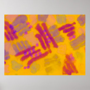 Abstracte creatieve tekening. Rechternajaar kleur  Poster