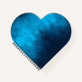 Abstracte Crystallized Blue Background Notitieboek (Voorkant)