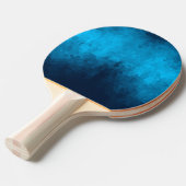 Abstracte Crystallized Blue Background Tafeltennisbatje (Voorkant Gekanteld)