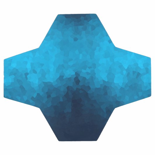 Abstracte Crystallized Blue Background Voetbal (Enkel)