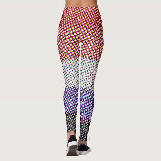 Abstracte Cupioromantische Pride Flag Leggings (Achterkant)