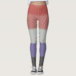 Abstracte Cupioromantische Pride Flag Leggings