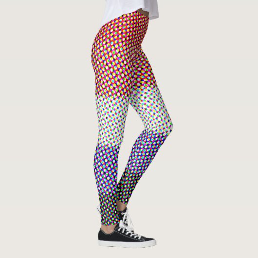 Abstracte Cupioromantische Pride Flag Leggings (Rechts)