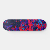 Abstracte Custom Street Art Geïnspireerd Blauw Roo Skateboard (Horizontaal)