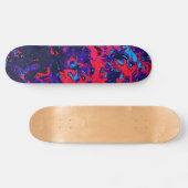 Abstracte Custom Street Art Geïnspireerd Blauw Roo Skateboard (Horizontaal)