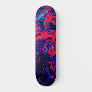 Abstracte Custom Street Art Geïnspireerd Blauw Roo Skateboard