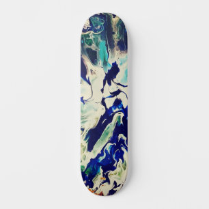 Abstracte Custom Street Art Geïnspireerd Blue Spla Skateboard
