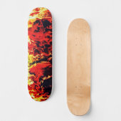 Abstracte Custom Street Art Geïnspireerd Fire Swir Skateboard (Voorkant)