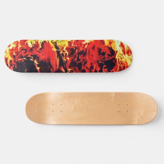 Abstracte Custom Street Art Geïnspireerd Fire Swir Skateboard (Horizontaal)