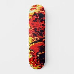 Abstracte Custom Street Art Geïnspireerd Fire Swir Skateboard
