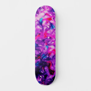 Abstracte Custom Street Art Geïnspireerd Pink Swir Skateboard