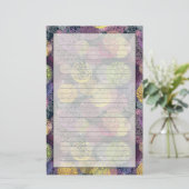 Abstracte Cute Polka Dot Circle Briefpapier (Staand voorkant)