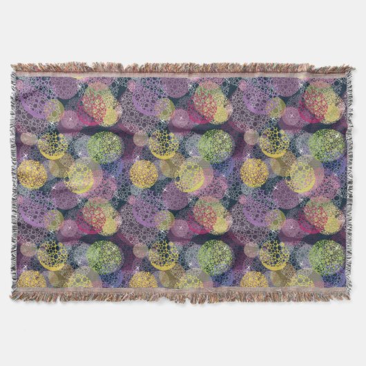 Abstracte Cute Polka Dot Circle Deken (Voorkant)