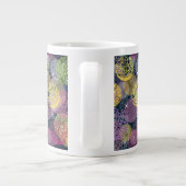 Abstracte Cute Polka Dot Circle Extra Grote Mok (Achterkant)