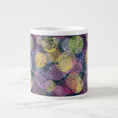 Abstracte Cute Polka Dot Circle Extra Grote Mok (Voorkant)