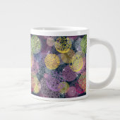 Abstracte Cute Polka Dot Circle Extra Grote Mok (Rechts)