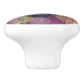 Abstracte Cute Polka Dot Circle Keramische Knop (Zijkant)