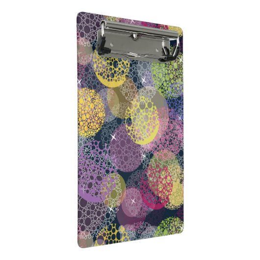 Abstracte Cute Polka Dot Circle Mini Klembord (Schuin)