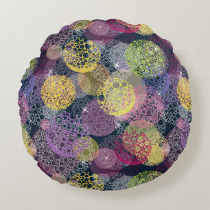 Abstracte Cute Polka Dot Circle Rond Kussen