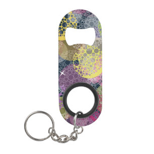 Abstracte Cute Polka Dot Circle Sleutelhanger Flessenopener
