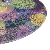 Abstracte Cute Polka Dot Circle Snijplank (Hoek)