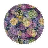 Abstracte Cute Polka Dot Circle Snijplank (Voorkant)