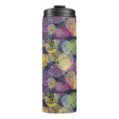 Abstracte Cute Polka Dot Circle Thermosbeker (Voorkant)