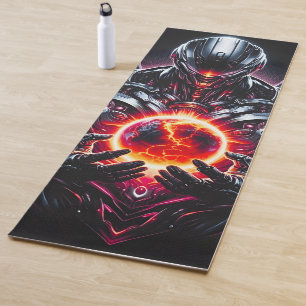 Abstracte Cyber Kosmische Garde Futuristische Robo Yogamat
