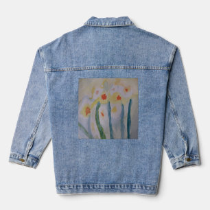 Abstracte Daffodils Denim Jacket