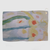 Abstracte Daffodils Golfhanddoek (Horizontaal)