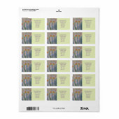 Abstracte Daffodils retouradreslabel Etiket (Full Sheet)