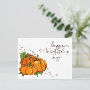 Abstracte dag van Thanksgiving Feestdagenkaart